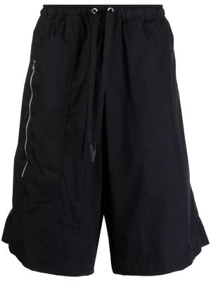JORDANLUCA elasticated drawstring track shorts - Black
