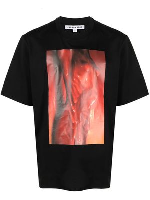 JORDANLUCA graphic-print crew-neck cotton T-shirt - Black