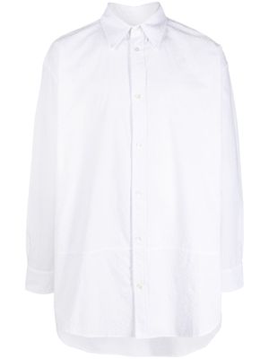 JORDANLUCA long-sleeve cotton shirt - White