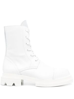 JORDANLUCA Ozzy lace-up boots - White