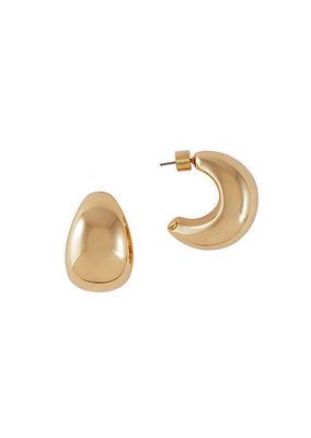 Jordyn 14K Gold-Plated Hoop Earrings