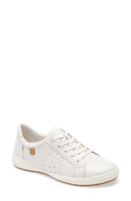 Josef Seibel Caren 01 Sneaker in White Leather 