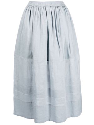 JOSEPH A-line midi cotton skirt - Blue