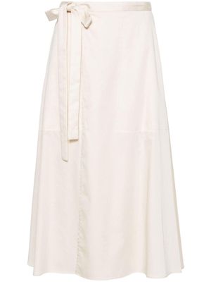 JOSEPH Alix cotton skirt - Neutrals