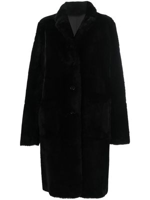 JOSEPH Britanny shearling coat - Black