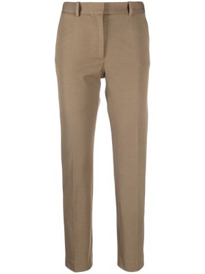 JOSEPH Coleman slim-fit cropped trousers - Brown