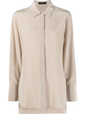 JOSEPH Crepe de Soie Bold silk blouse - Neutrals