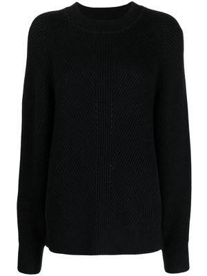 JOSEPH crew-neck knitted sweater - Black