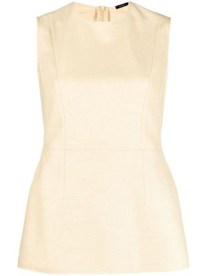 JOSEPH dart-detail knitted top - Neutrals