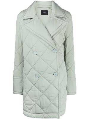 JOSEPH double-breasted padded coat - Green