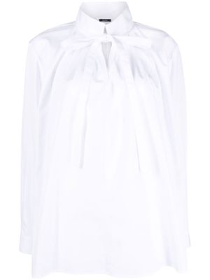 JOSEPH front tie-fastening blouse - White
