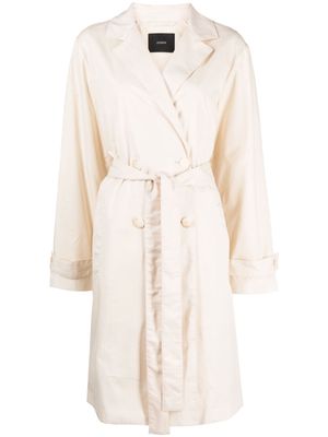 JOSEPH Haverfield double-breasted trench coat - Neutrals