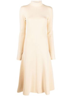 JOSEPH high neck flared dress - Neutrals