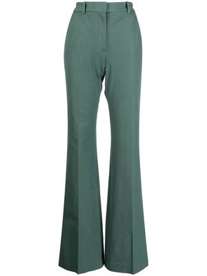 JOSEPH high-waist bootcut trousers - Green