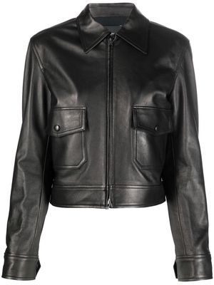 JOSEPH Joanne leather jacket - Black