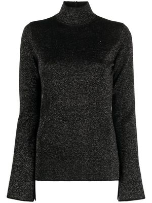 JOSEPH lurex wool blend jumper - Black
