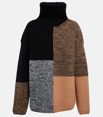 Joseph Patchwork wool turtleneck sweater