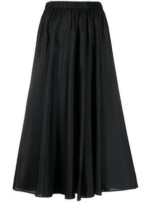 JOSEPH pleated silk midi skirt - Black