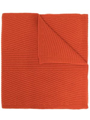 JOSEPH rib-knit scarf - Orange