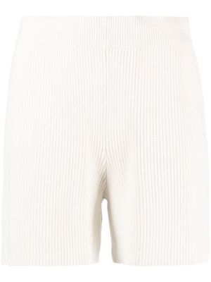 JOSEPH rib-knit silk-blend shorts - Neutrals