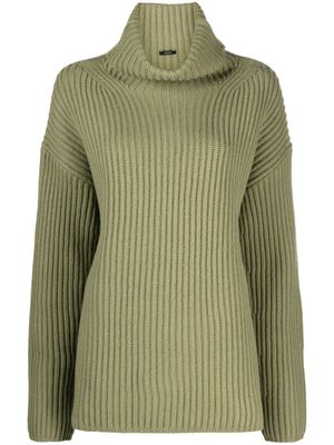 JOSEPH roll-neck merino wool jumper - Green