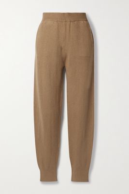 Joseph - Silk-blend Track Pants - Brown