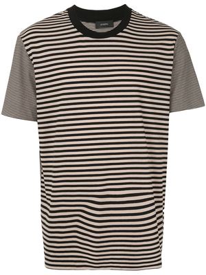JOSEPH striped cotton T-shirt - Black