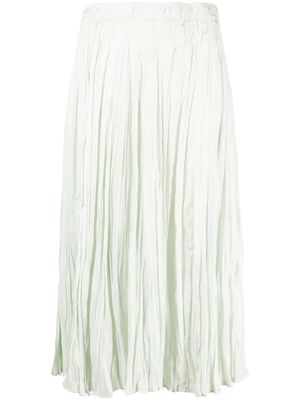 JOSEPH Sully crinkled silk skirt - Green