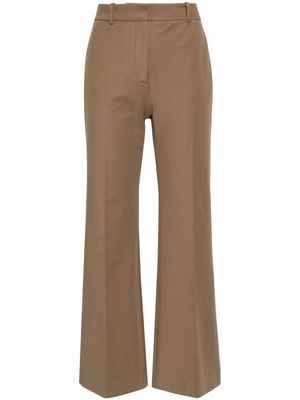 JOSEPH Tafira high-rise flared trousers - Brown