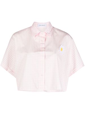 Joshua Sanders floral-print cotton shirt - Pink