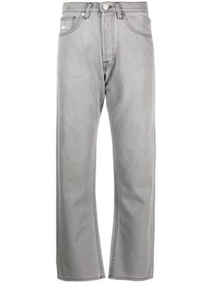 Joshua Sanders smiley-print straight-leg jeans - Grey