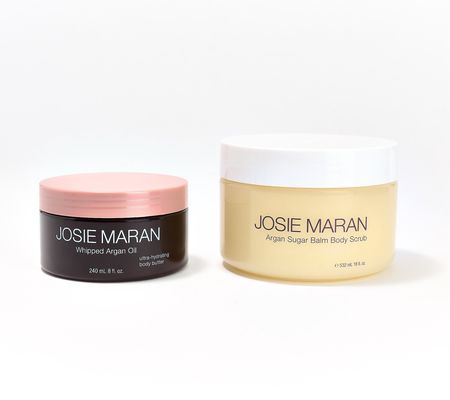 Josie Maran Super-size Argan Sugar Body Scrub & Body Butter Duo