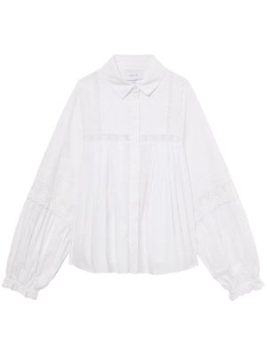 Joslin Anastasiya cotton poplin shirt - White