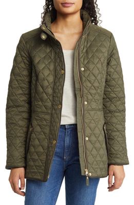 Joules Newdale Quilted Jacket in Grape Leaf