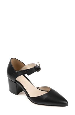 Journee Signature Camille Pointed Toe Pump in Black
