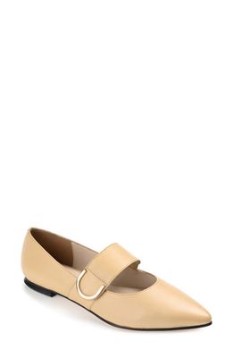 Journee Signature Emerence Mary Jane Flat in Tan