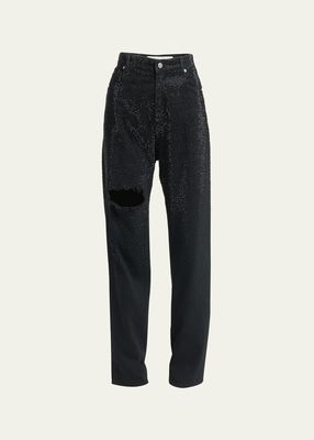 Journey Shade-Effect Crystal Jeans