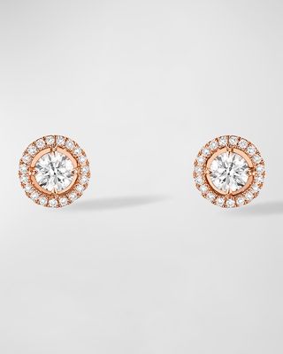 Joy 18K Rose Gold Diamond Stud Earrings