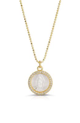 Joy Dravecky Petite Mother Mary Pendant Necklace in Gold