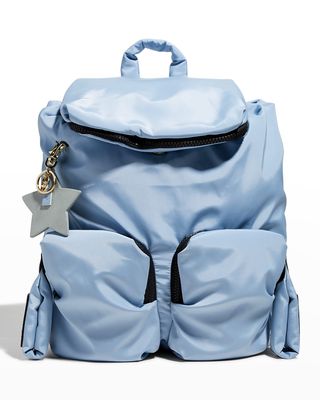 Joy Rider Drawstring Fabric Backpack