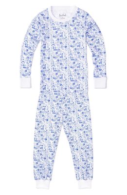 JOY STREET NYC Fitted Two-Piece Pajamas in Sailor Blue