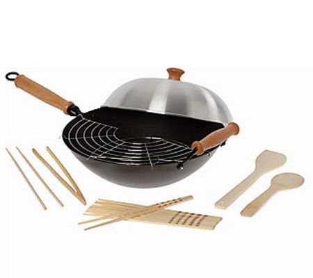 Joyce Chen 10-Piece Set With 14-Inch Non-Stick ok