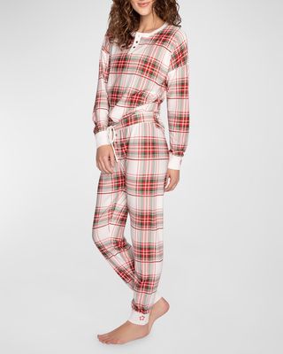 Joyful Spirits Plaid Long-Sleeve Pajama Set