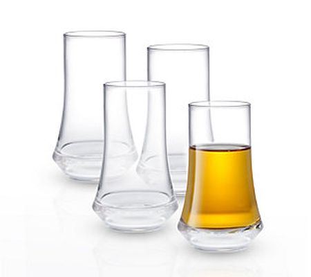 JoyJolt Set of Four 2.5-oz Cosmos Crystal Shot Glasses