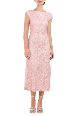 JS Collections Kiara A-Line Dress in Blush