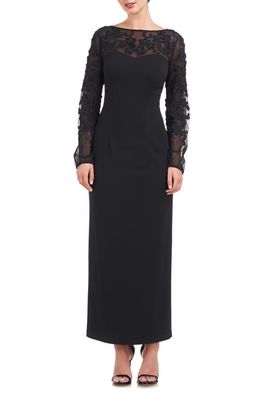 JS Collections Sammi Soutache Long Sleeve Cocktail Dress in Black