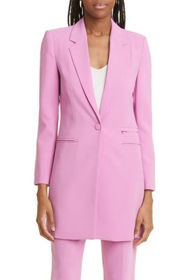 Judith & Charles Rae Longline Blazer in Aurora Pink