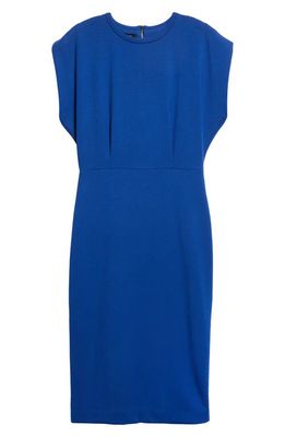 Judith & Charles Xena Cap Sleeve Jersey Dress in Cobalt Blue