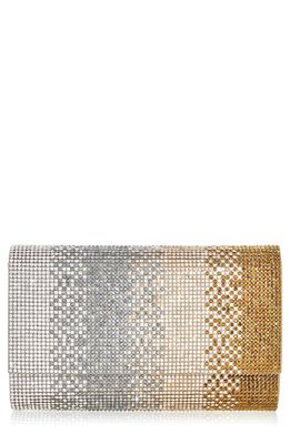 JUDITH LEIBER COUTURE Fizzoni Ombré Crystal Clutch in Champagne Prosecco Multi