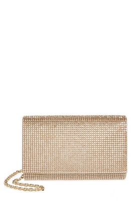 JUDITH LEIBER COUTURE Fizzy Beaded Clutch in Champagne